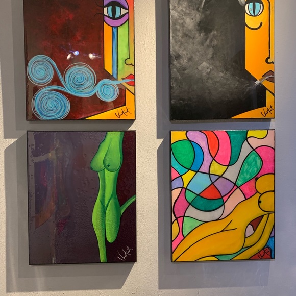 Highest levels of peace, mixed media on canvas - Picture 3 of 3